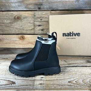 Native Shoes Black Kids Boots